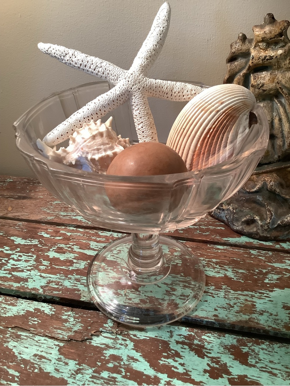 Antique Glass Compote
